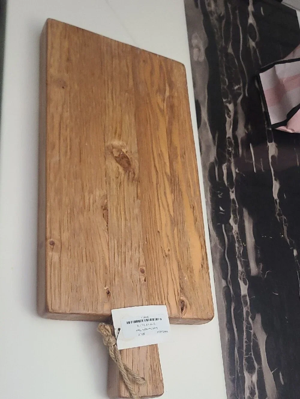 Rustic Wooden Paddle Cutting Board - Natural Brown